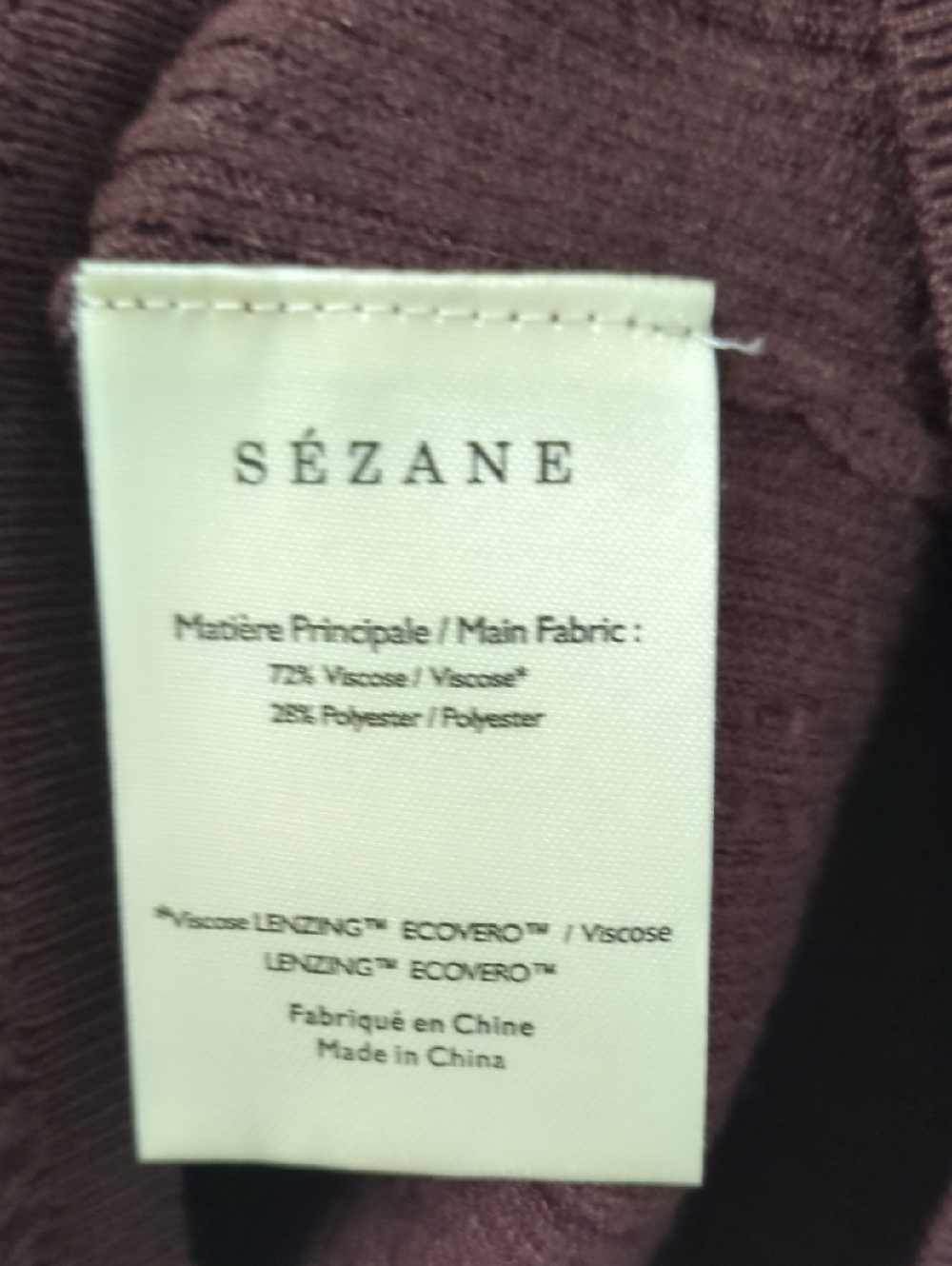Sezane Adele Jumper In Chocolate, Size XS - Picture 8 of 10